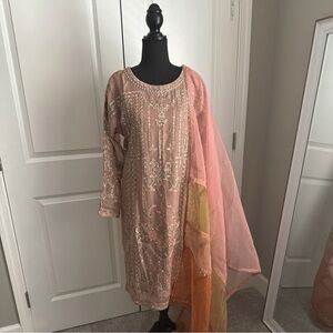 Sajni Fashion Pink Salwar Kameez Indian Desi Pakistani Outfit